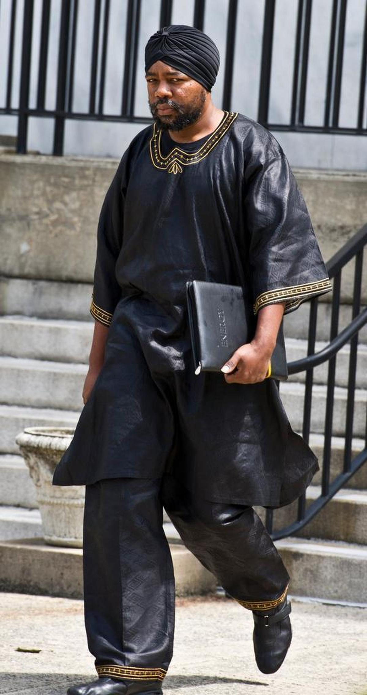 James E. Maxwell Jr., known as rapper “Sonny Spoon,” leaves federal court in Macon in 2016.