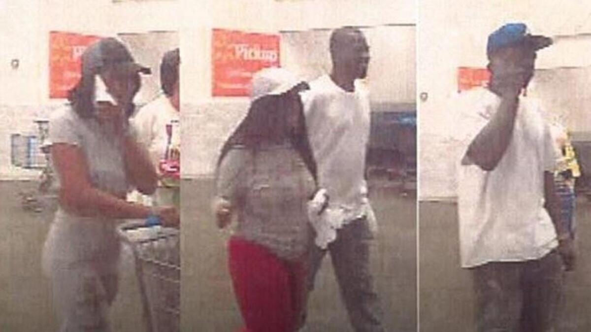 Perry police are looking for suspects in car break-ins and financial transaction fraud over Easter weekend.