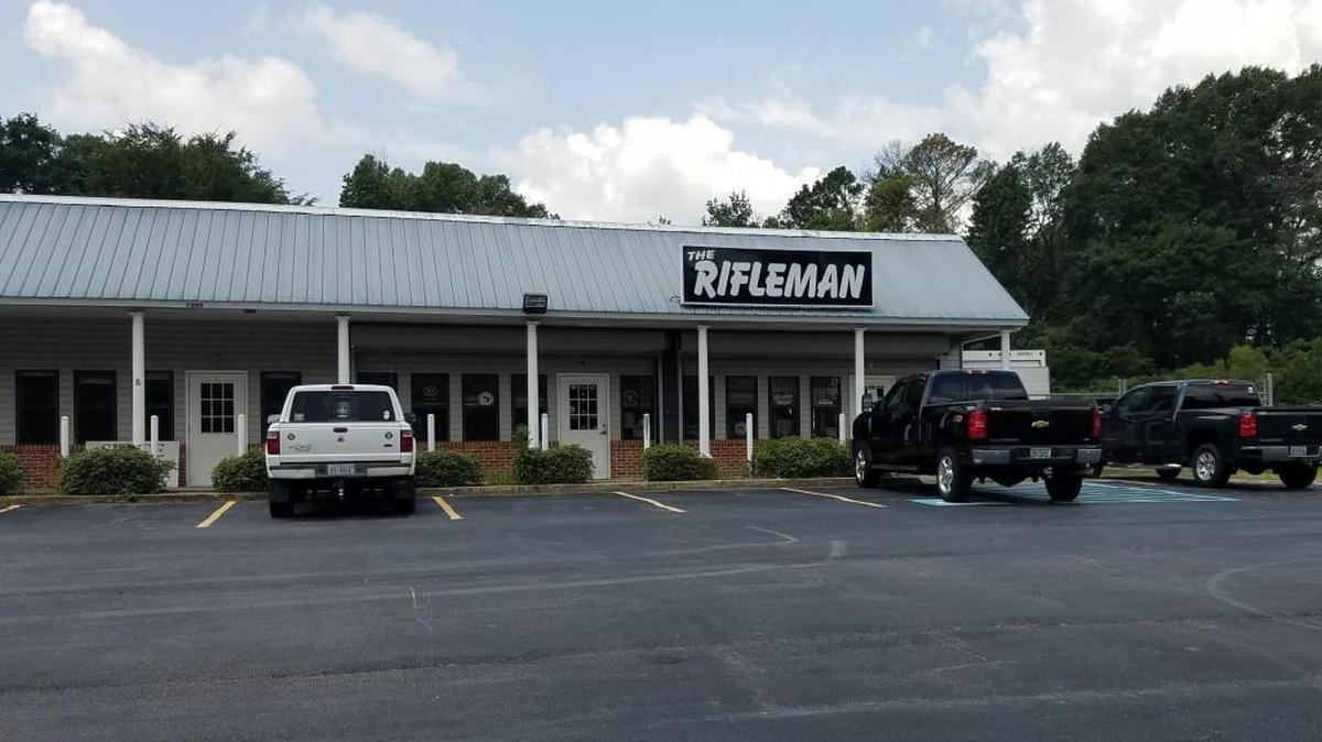 The Rifleman gun shop on Hawkinsville Road in Macon, Georgia.