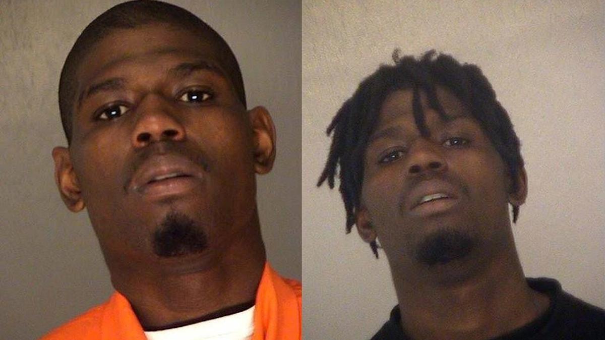 Anterrio Tremaine Stinson after and before he was arrested on a murder charge.