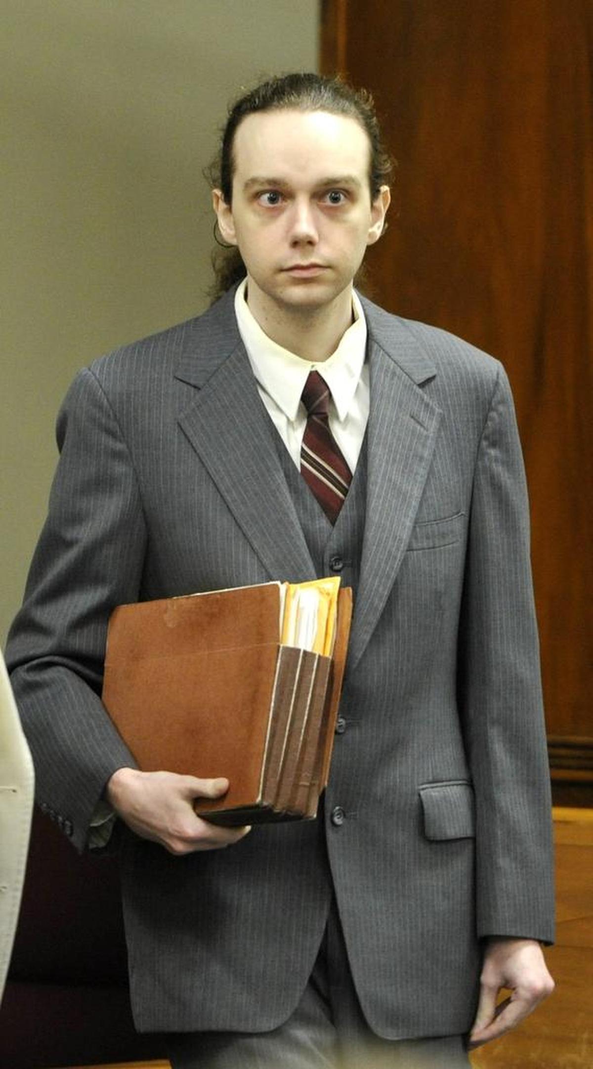 Stephen McDaniel entering court in the days after he was jailed in summer 2011.