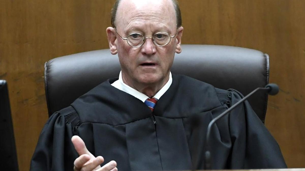 Judge Bryant Culpepper presides over a court hearing. Culpepper recently spoke on the death of a Macon woman after her husband was released on bond in a case in Culpepper’s court.