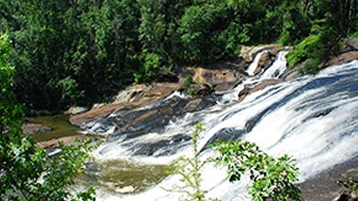The falls at High Falls State Park in Monroe County, Ga.