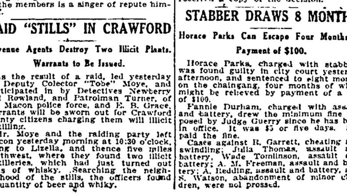 A front-page clipping from the Dec. 16, 1916, Telegraph.