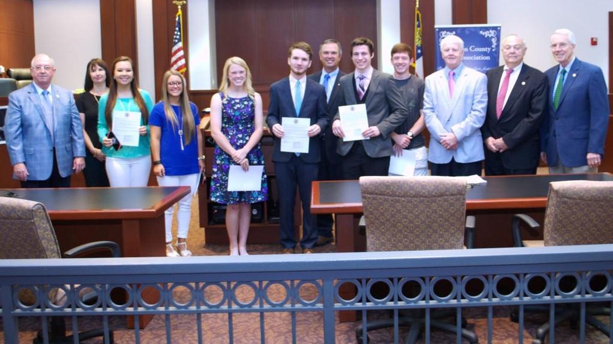 Houston County students were honored at Law Day with scholarships.
