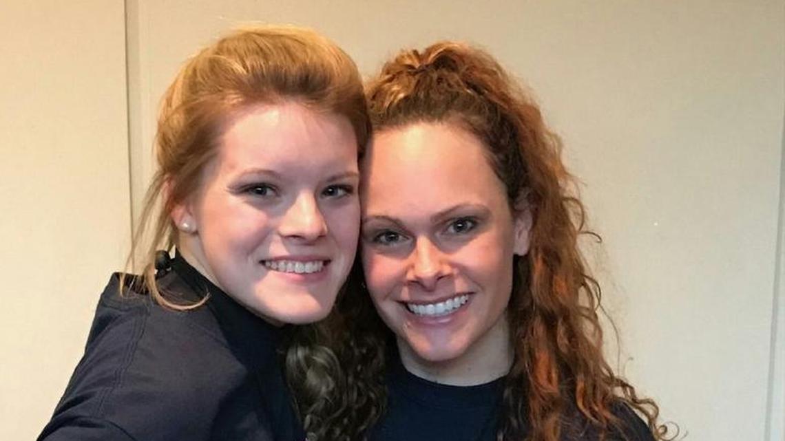 Georgia Military College Prep School graduate Megan Leben, left, and theater and dance director Jenny Morris are pictured during the International Thespian Festival this summer.