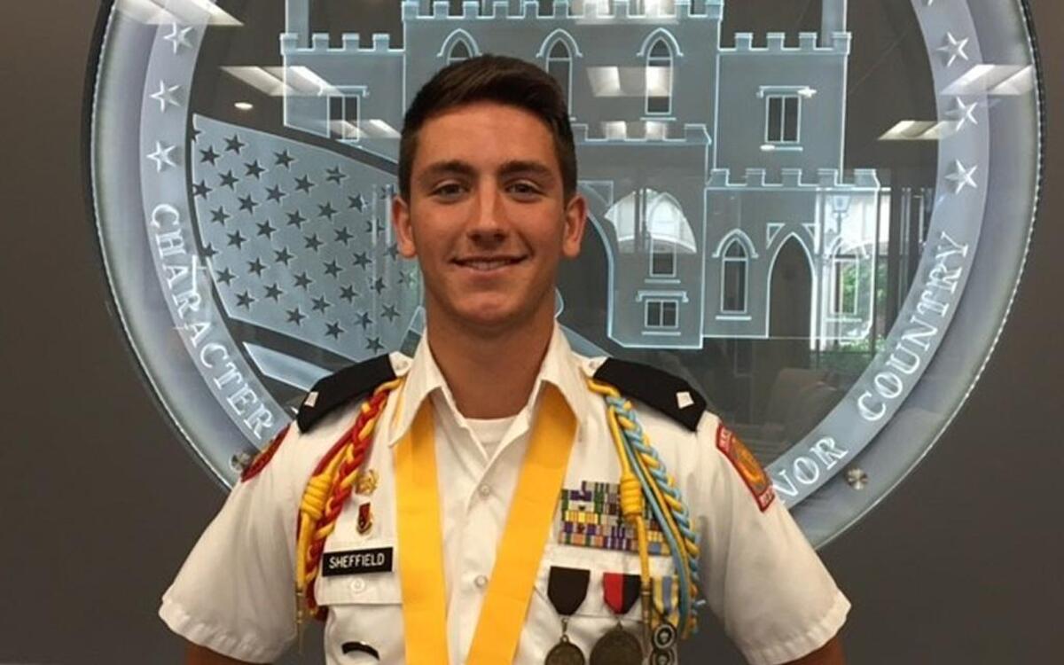 Chase Sheffield is the first student at Georgia Military College’s Prep School to graduate with a high school diploma and an associate’s degree at the same time.