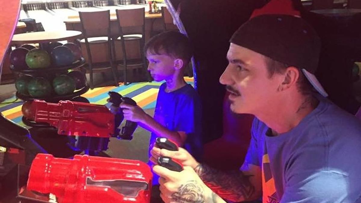 About 200 children with cancer and their families attended Jay’s HOPE Foundation’s private back-to-school bash at PinStrikes on July 25.