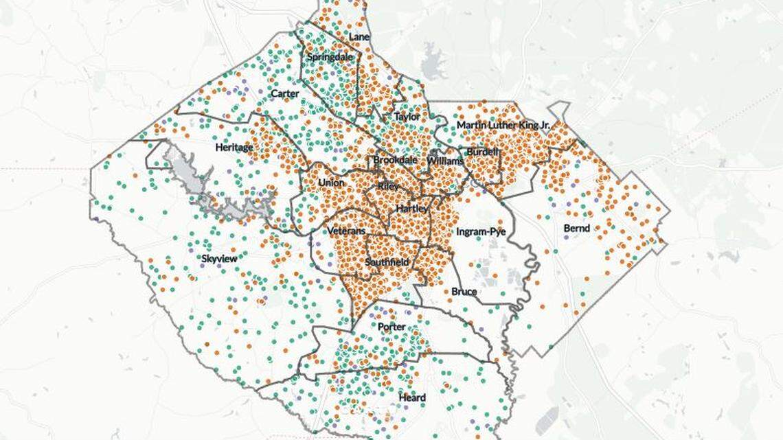 What would Bibb schools' racial makeup be if everyone went to their zoned school?