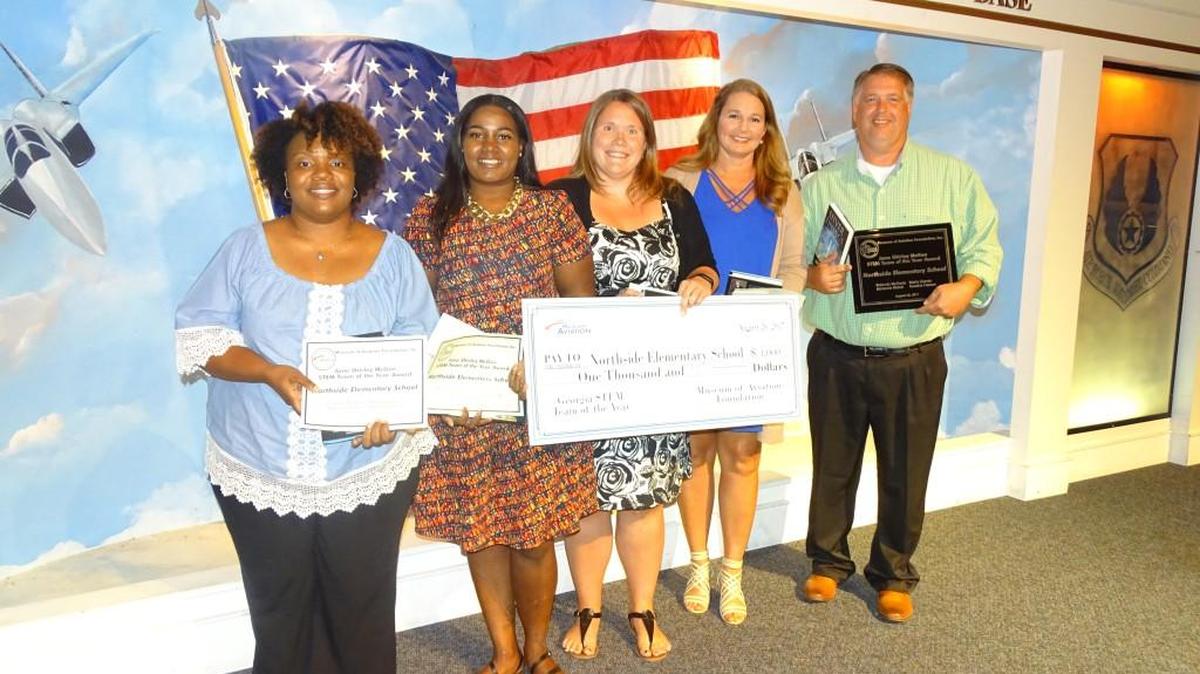 Northside Elementary School teachers were awarded a STEM Team of the Year Award during the Georgia NASA STEM Conference in Warner Robins on Aug. 26.
