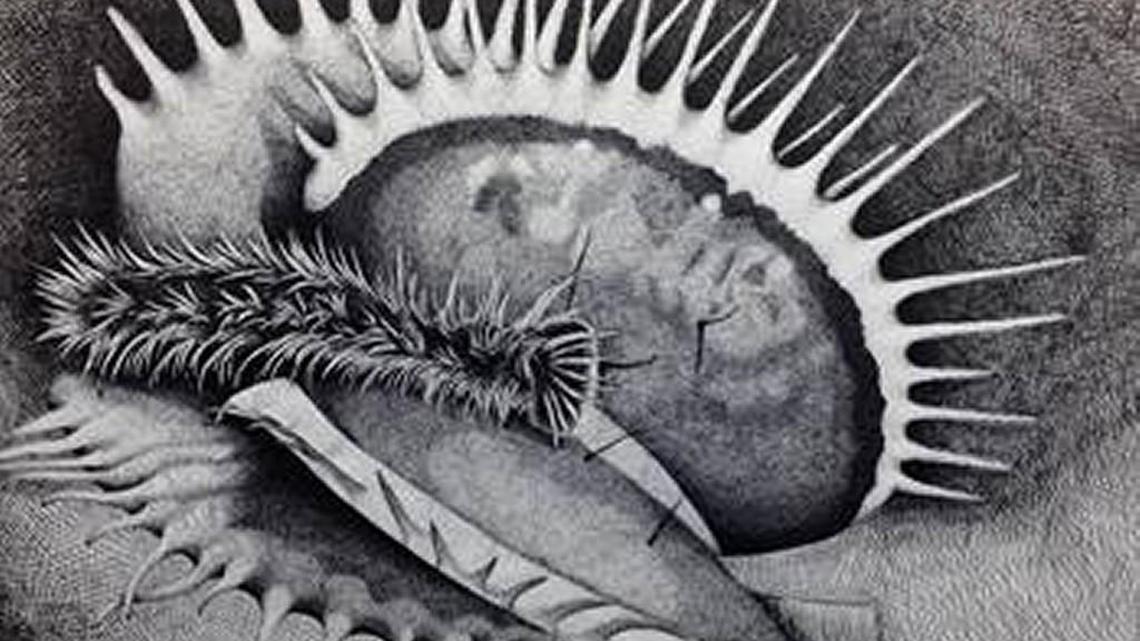 “Exquisite Interio” by Emily Pickens of Houston County High won first place in drawing cateorgy in the Perry Arts Center's student art contest.