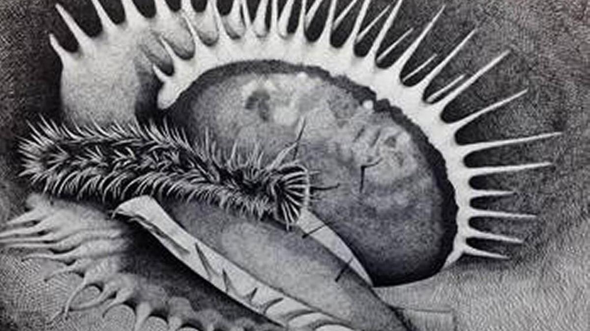 “Exquisite Interio” by Emily Pickens of Houston County High won first place in drawing cateorgy in the Perry Arts Center's student art contest.