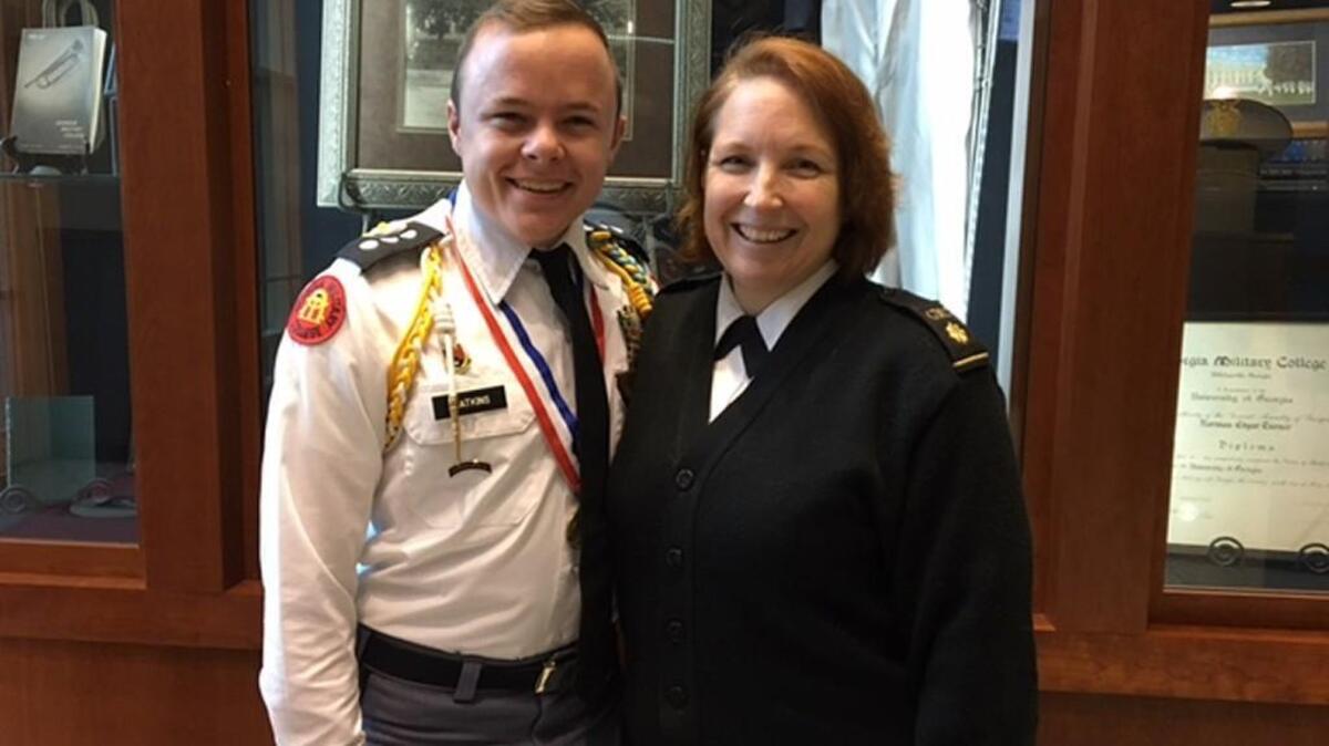 Georgia Military College Prep School senior Andy Watkins is Baldwin County’s 2017 STAR Student, and Advanced Placement English teacher Amanda Mercer is his STAR Teacher.