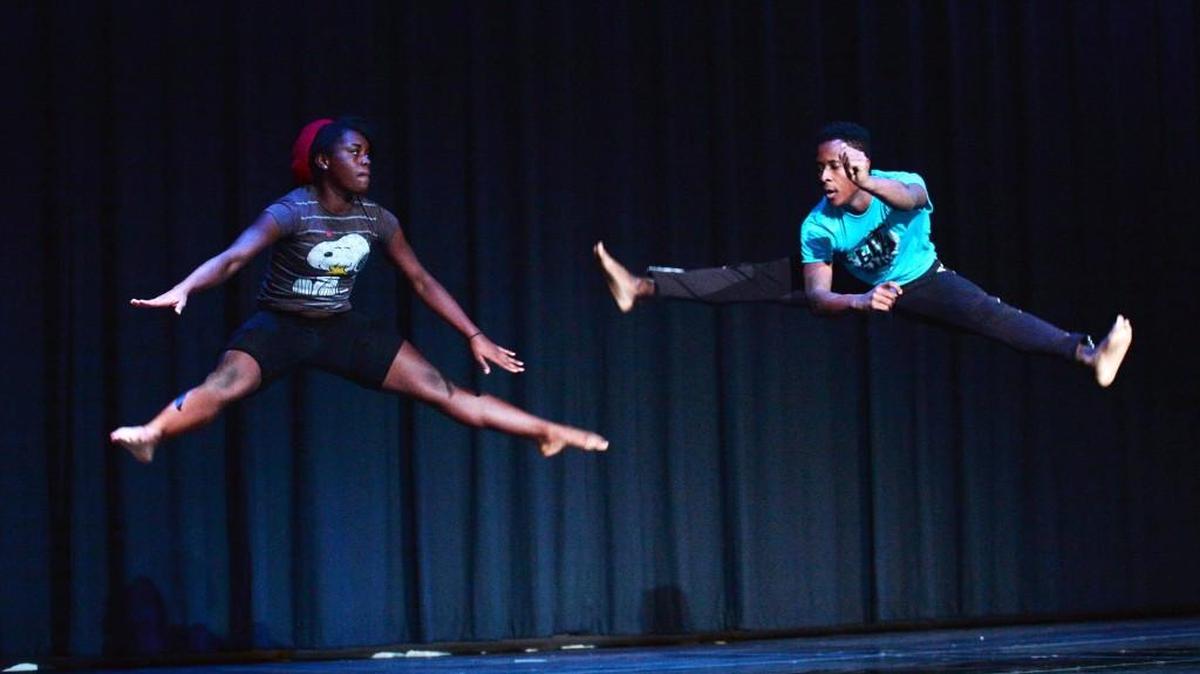 Central High School students Schuyler White and Ira Moore practice their dance routine for the All-Star Talent Show on Jan. 27, 2015. The magnet school will start accepting applications Dec. 12 for the 2017-18 year.