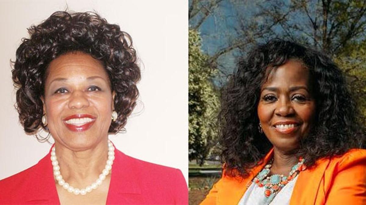 Incumbent Thelma Dillard, left, and Tina Dennard are running for the District 2 seat on the Bibb County school board.