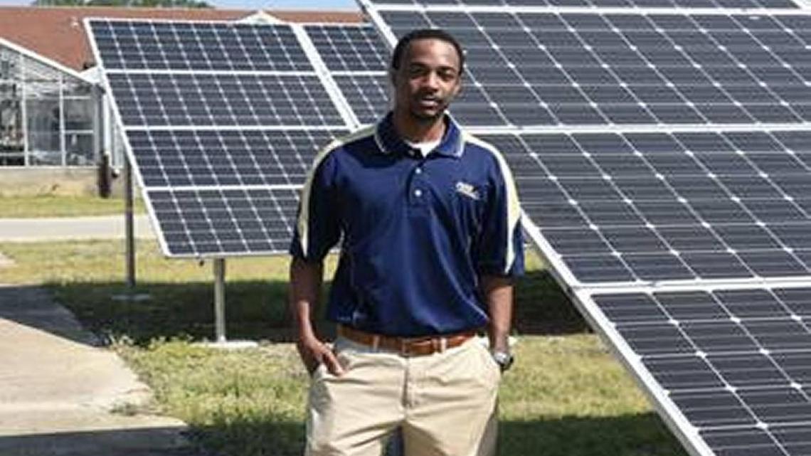 Cedric Ogden, assistant professor of engineering technology at Fort Valley State University, collaborated with Purdue University for a grant utilizing solar power to dry plants and produce.