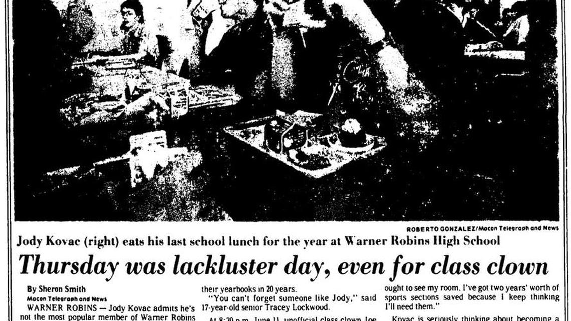 A Telegraph clipping from June 5, 1987, of a story about now-Telegraph reporter Joe Kovac Jr. as a high-schooler in Warner Robins.