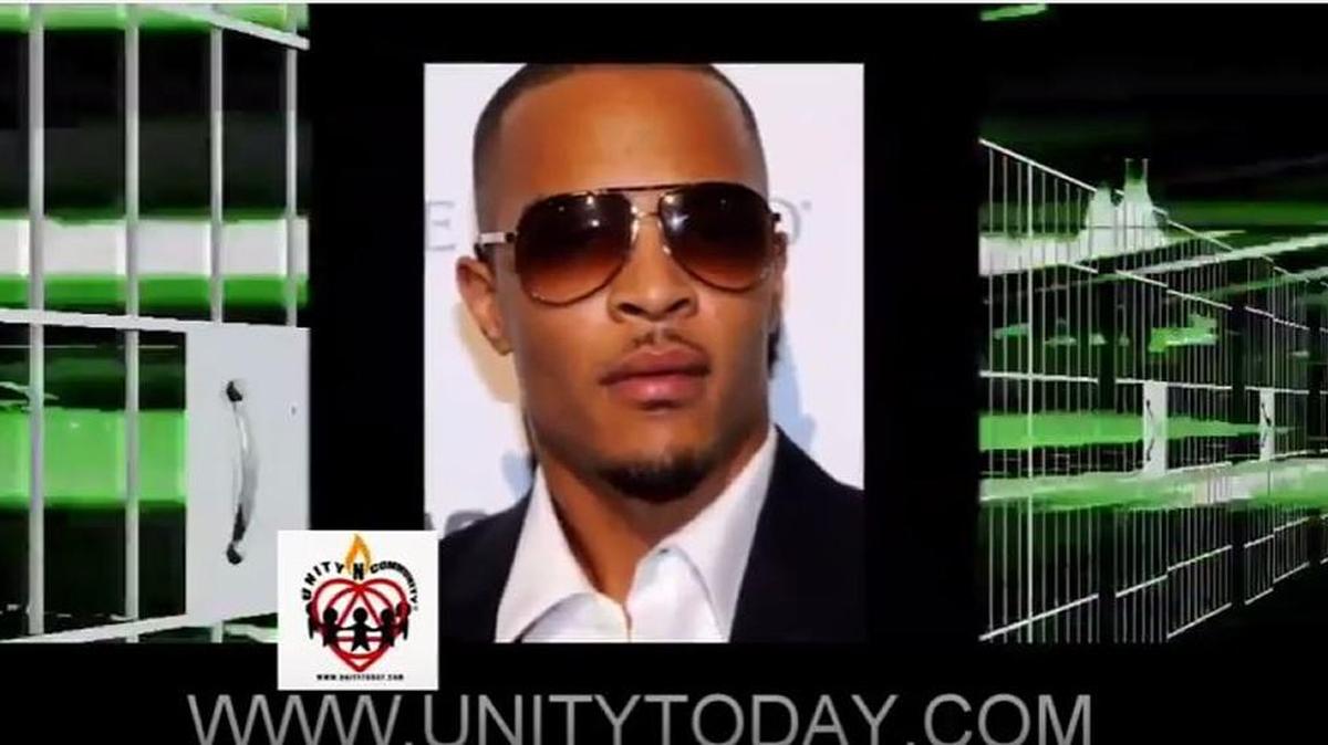 Rapper T.I. shown in this screen grab from a public service announcement for Macon nonprofit Unity-N-Community.