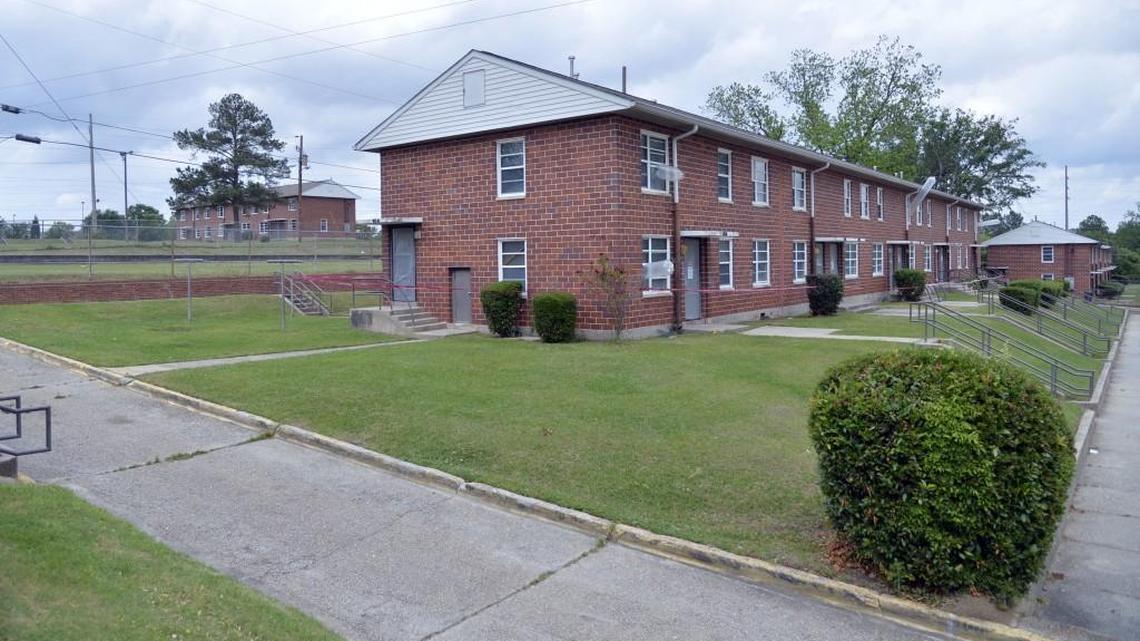 Tindall Heights apartments once rented by the Macon Housing Authority are now in the process of being torn down. Asbestos abatement work is going on now before the demolition work begins in May.