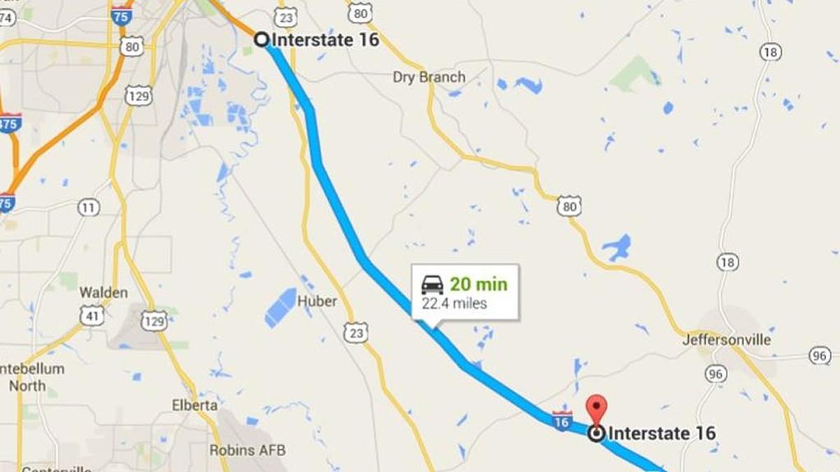 Road work is expected Wednesday through Friday on Interstate 16 from miler marker 0 in Bibb County to mile marker 22 in Twiggs County.