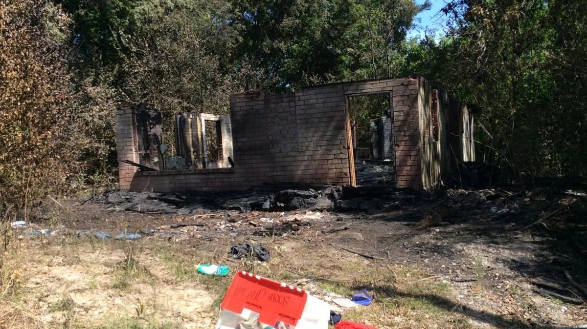 A fire early Monday destroyed an abandoned house at 1865 Fletcher St. on the eastern bounds of Macon’s Unionville neighborhood