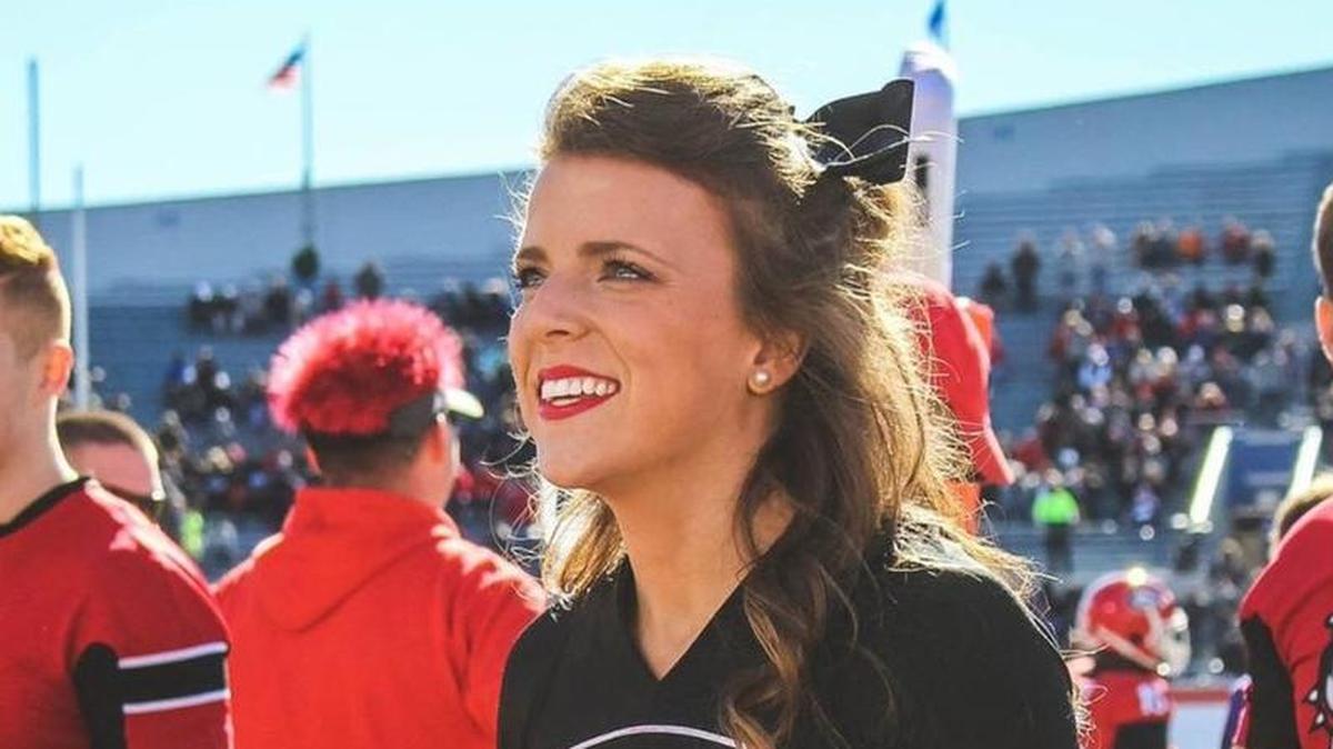 Meredith Hunnicutt, seen at a Georgia-Missouri game last year, fulfilled her dream of becoming a University of Georgia cheerleader.