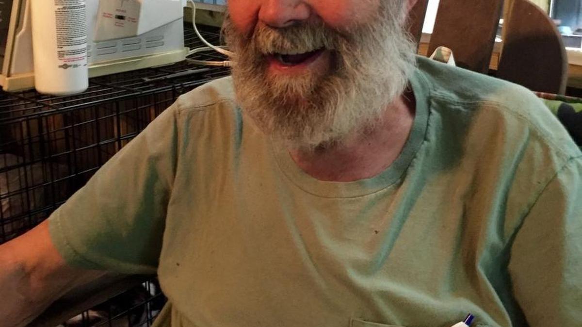 Terry Walker has given and received blood on many occasions.