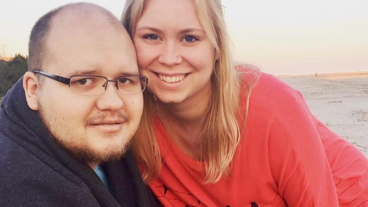 Garrett and Katie Childers were married last April