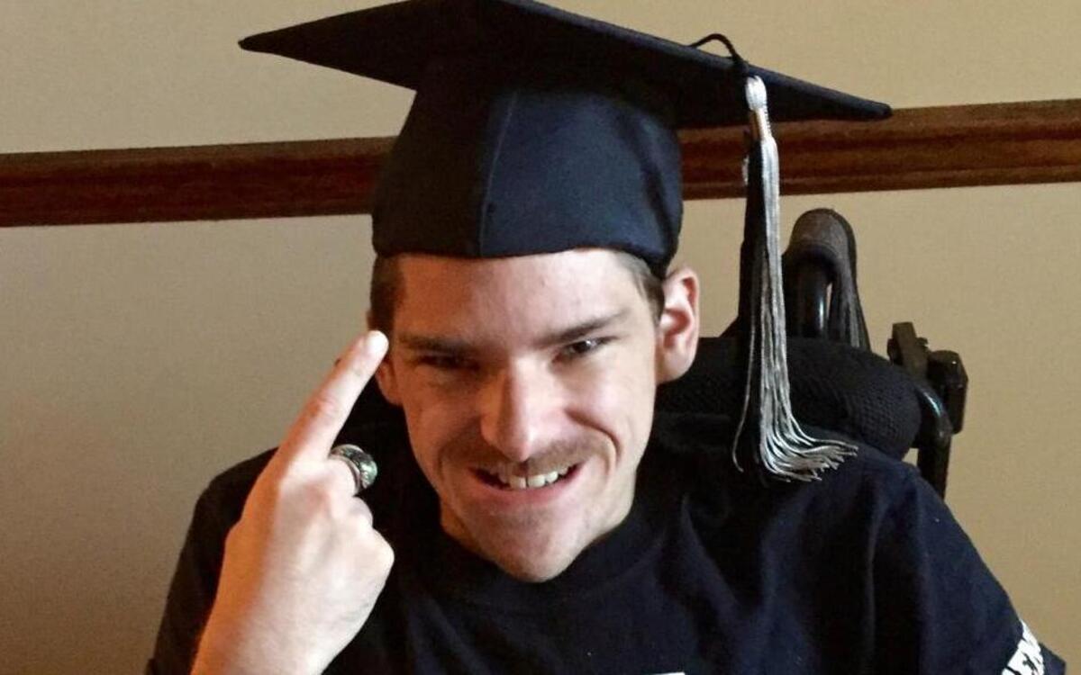Nate Stinehelfer didn’t let spina bifida keep him from graduating from Houston County High School.