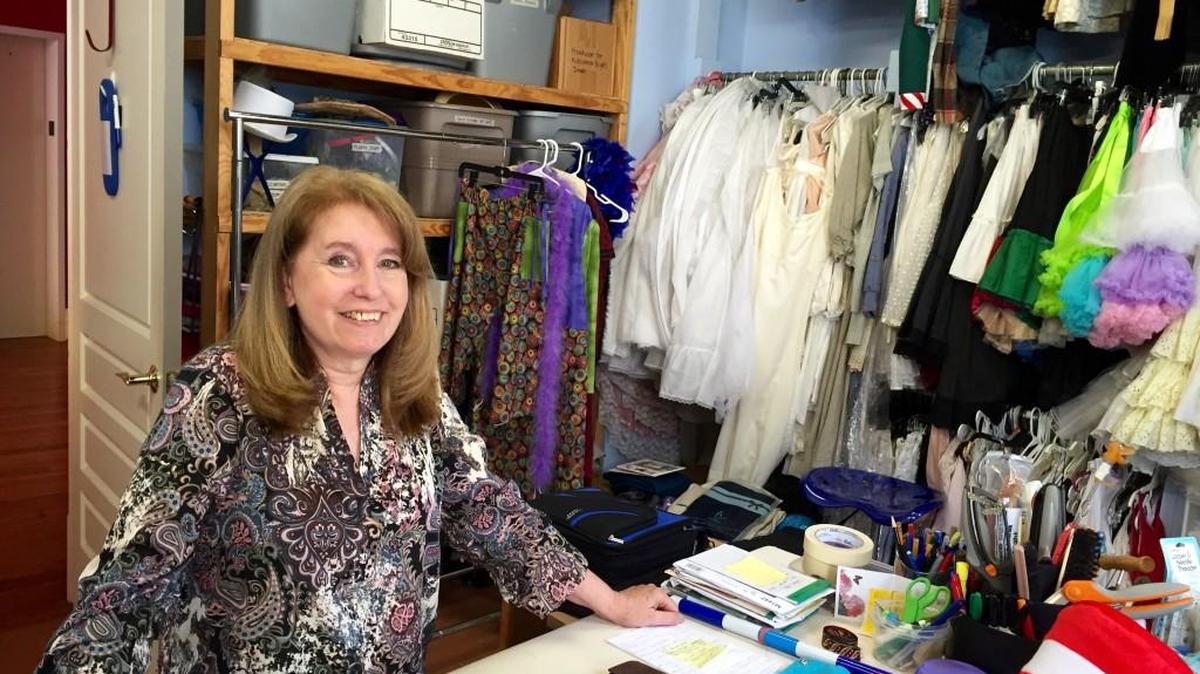 Shelley Kuhen is seen in her shop at Theatre Macon.