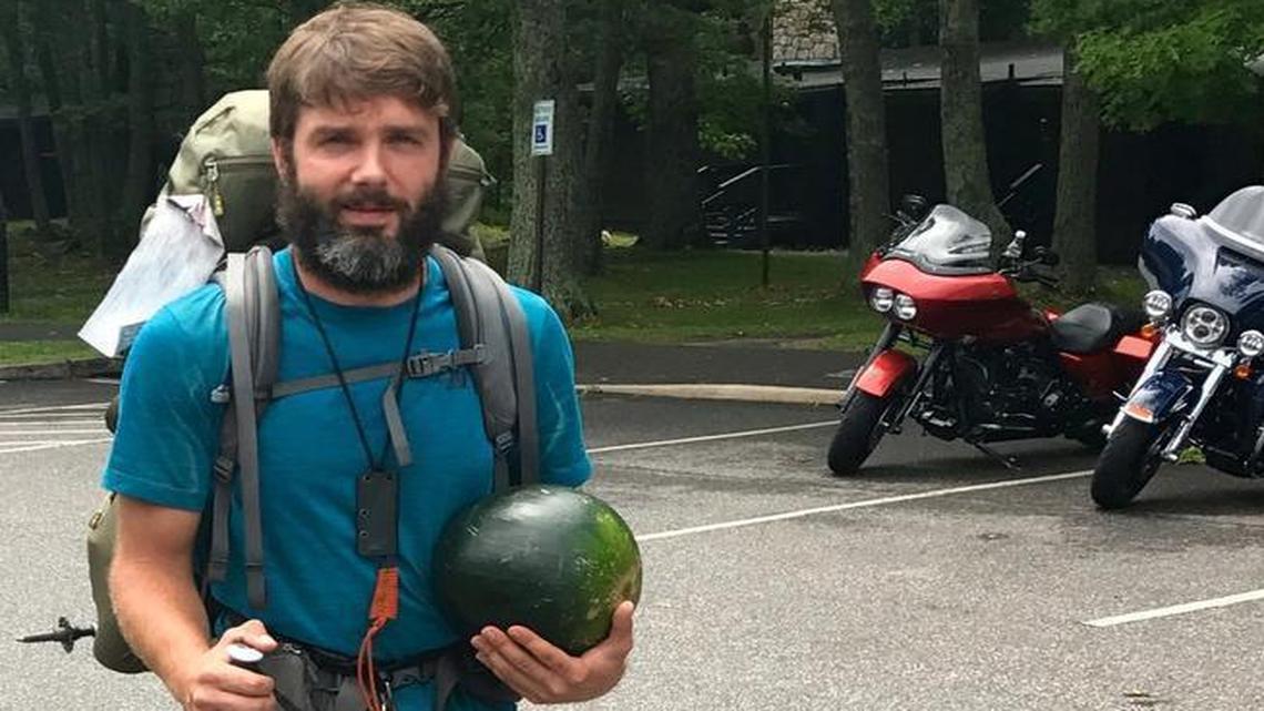 Walking the dog along the biggest of trails