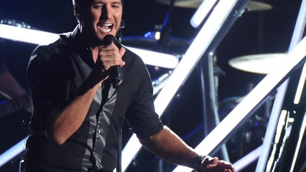 Luke Bryan performs “Move” at the 50th annual CMA Awards at the Bridgestone Arena on Wednesday, in Nashville, Tennessee.
