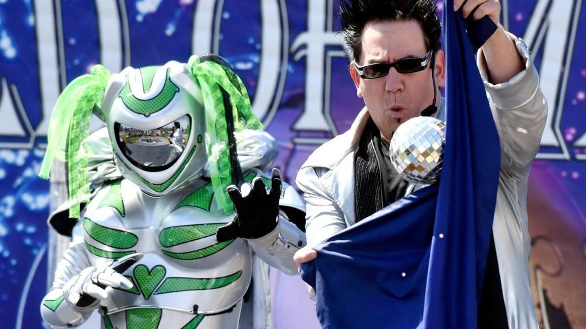 Dale Scott performs during a Scott's World of Magic Show on Friday at Central City Park during the opening day of the Cherry Blossom Festival.