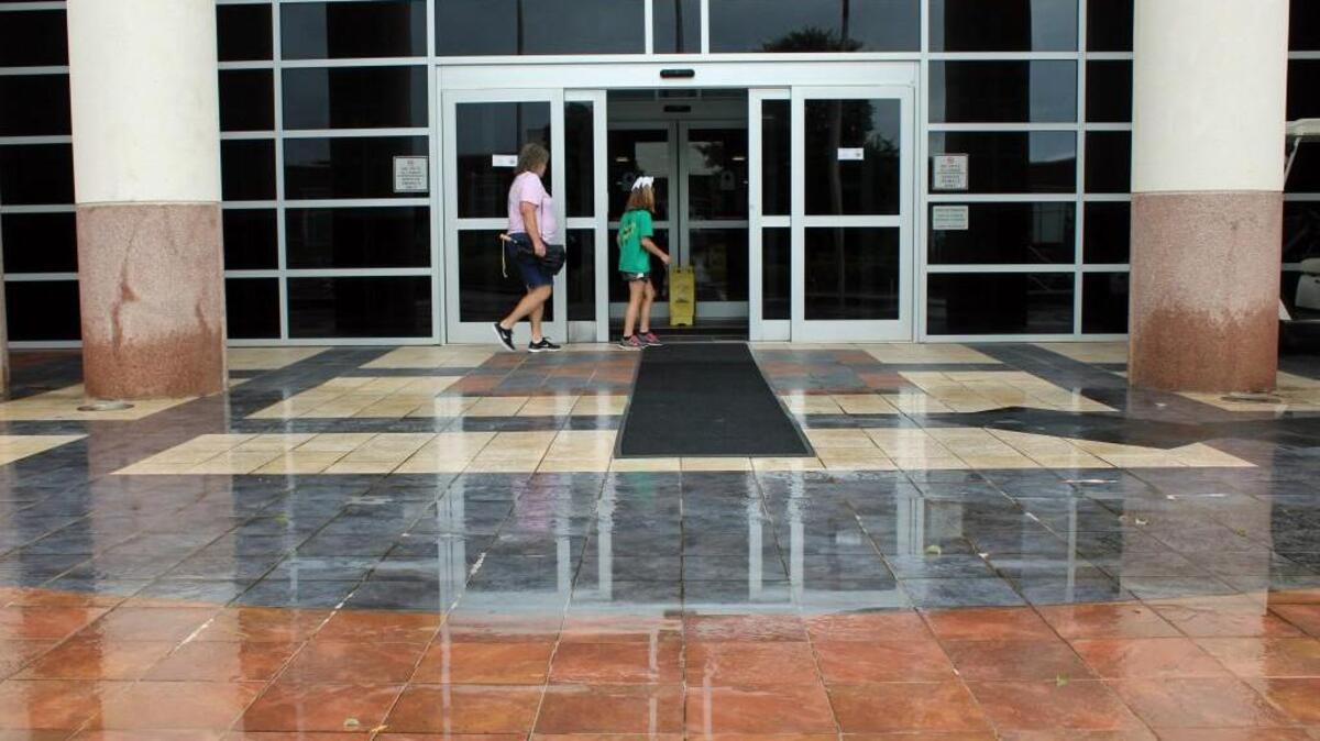 The entrance to the Houston County Courthouse will be redone and people will have to use a different entrance for a few days.