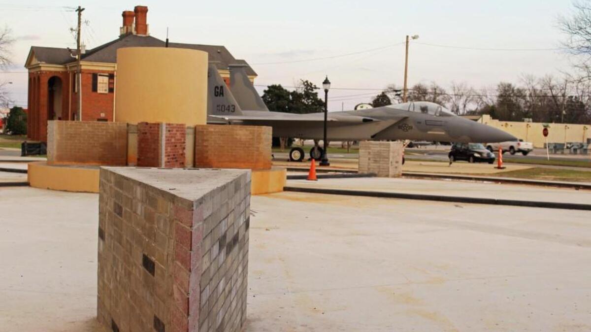 Veterans Park in front of Warner Robins City Hall is expected to open in March.