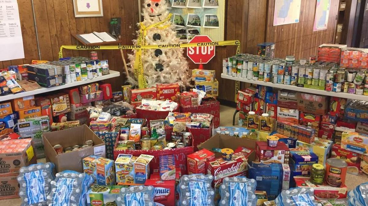 The Macon-Bibb County Public Works Department collected more than 4,100 items for the Middle Georgia Community Food Bank.