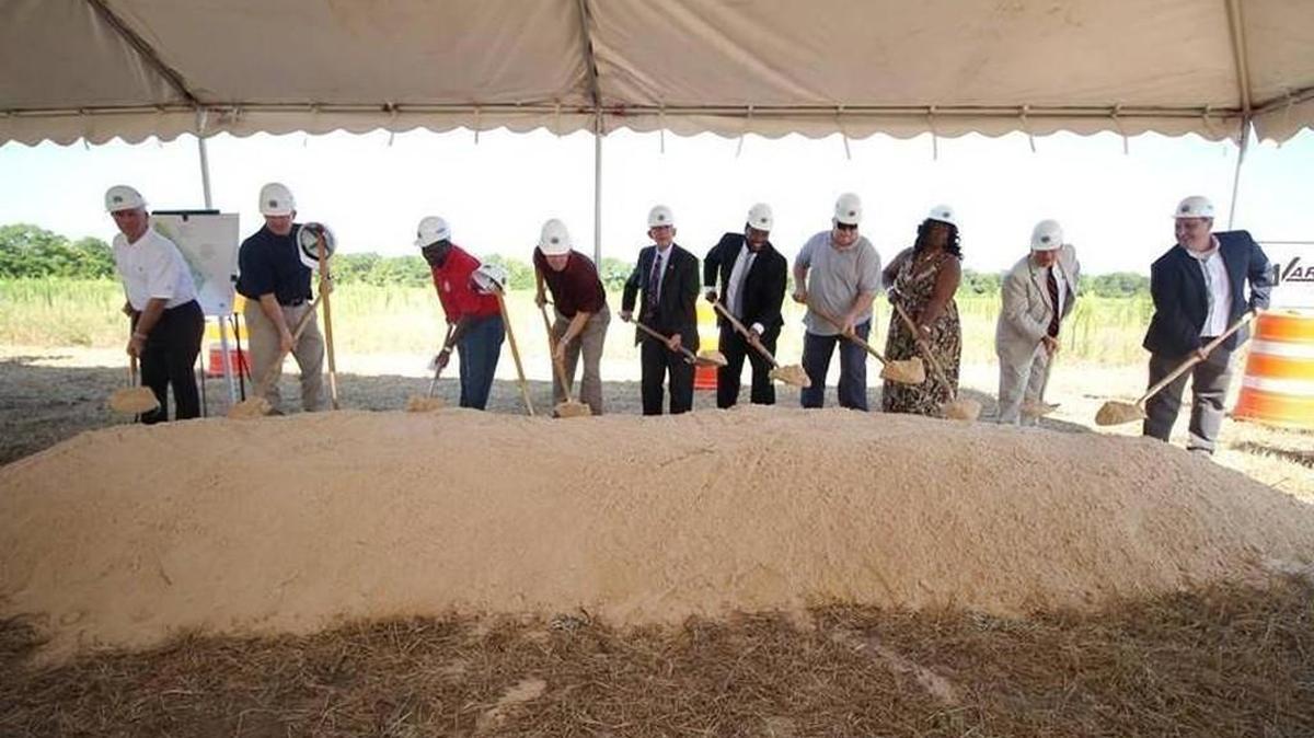 Macon-Bibb County hosted a groundbreaking in July 2016 for a $7.6 million recreation center in south Bibb that is being paid for with SPLOST revenue.
