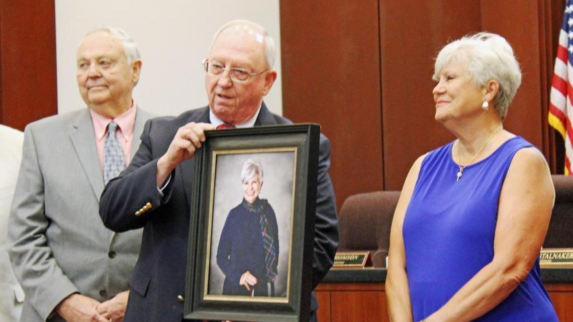 She left retirement to help the county out of a bind, and this week they thanked her