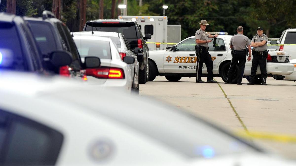 Bibb County Sheriff's deputies investigate the a crime scene in this October 2016 file photo.