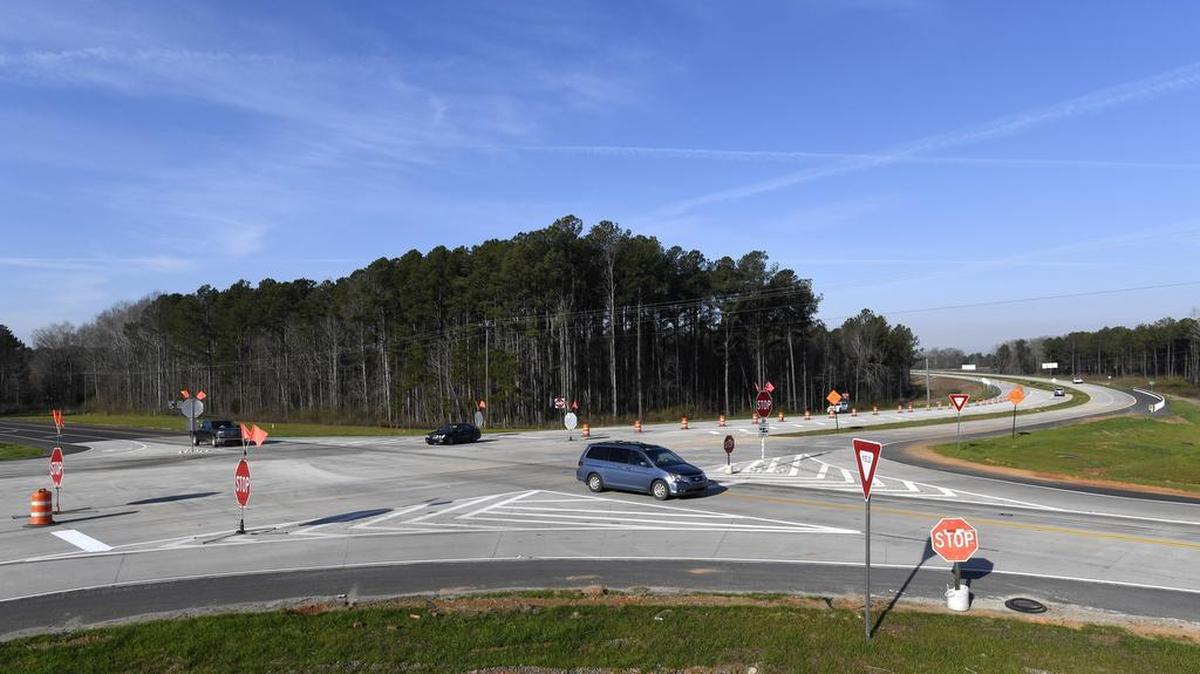 Traffic flows through the Gray Bypass and Ga. 129 intersection in February after three fatalities in a matter of days.