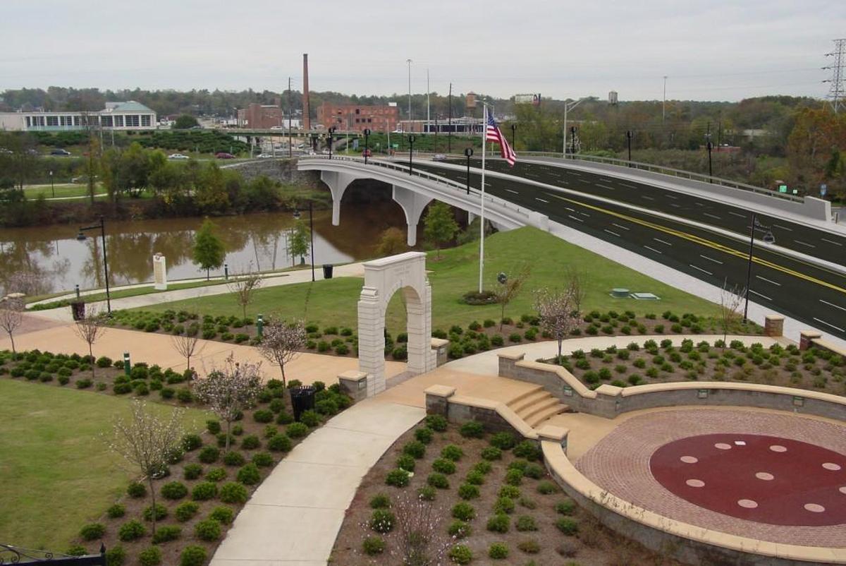 A Georgia Department of Transportation rendering shows a new Otis Redding Bridge during an unspecified future project.