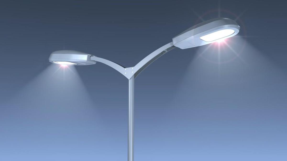 This illustration shows one form of LED street lamps.