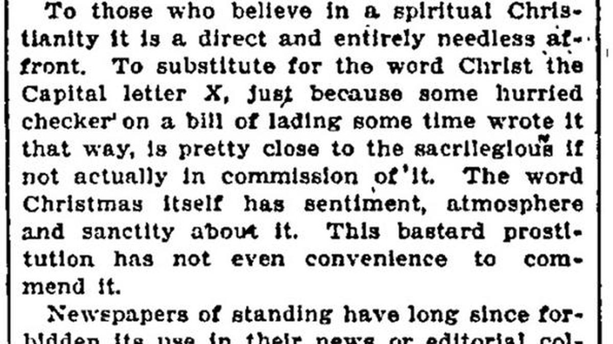 A Telegraph editorial-page clipping from Dec. 20, 1916.