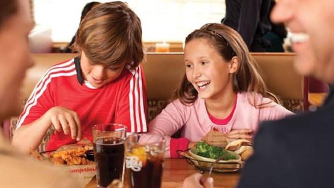 Some Applebee’s locations in Middle Georgia are offering two free kids’ meals for children 12 and under with purchase of an adult entree for families dining in.