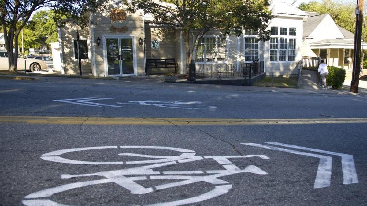 A bicycle lane