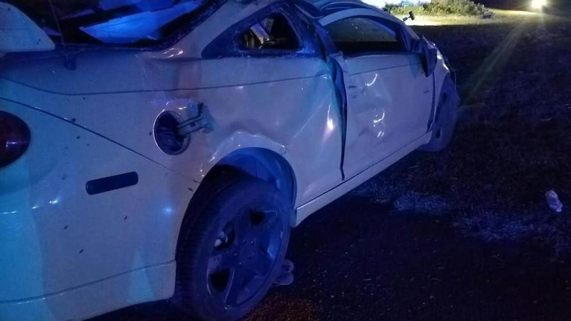 This is the vehicle in which Thomas Stokes of Warner Robins was killed late Saturday when it rolled over on Skipper Road in Macon.