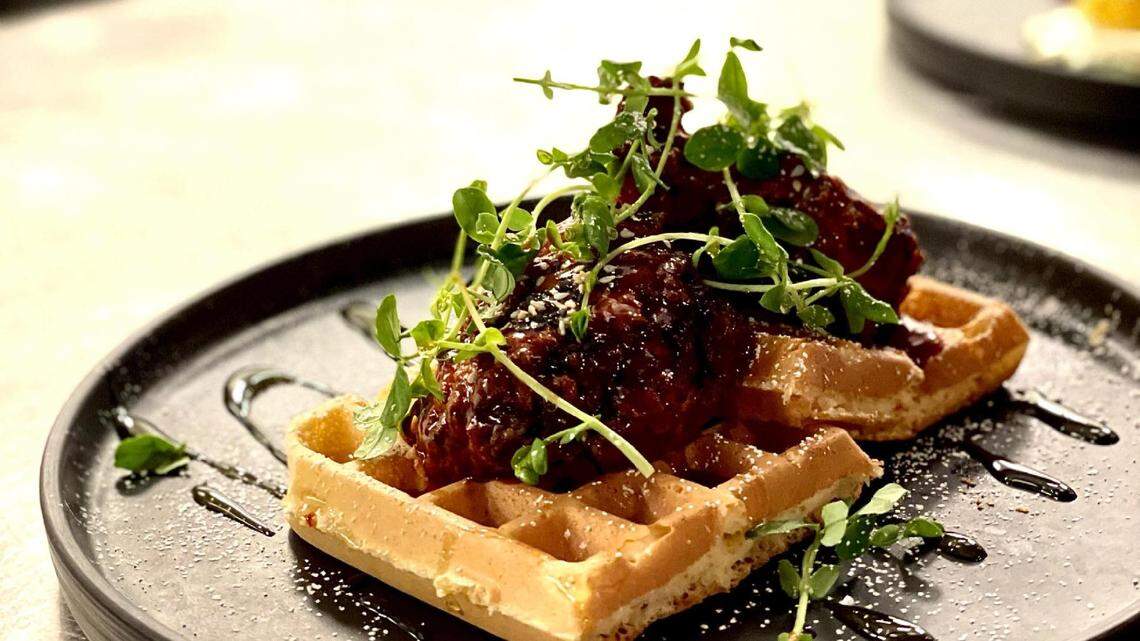 Kinjo Kitchen + Cocktails is doing brunch on Saturday and Sunday including Korean chicken and waffles.