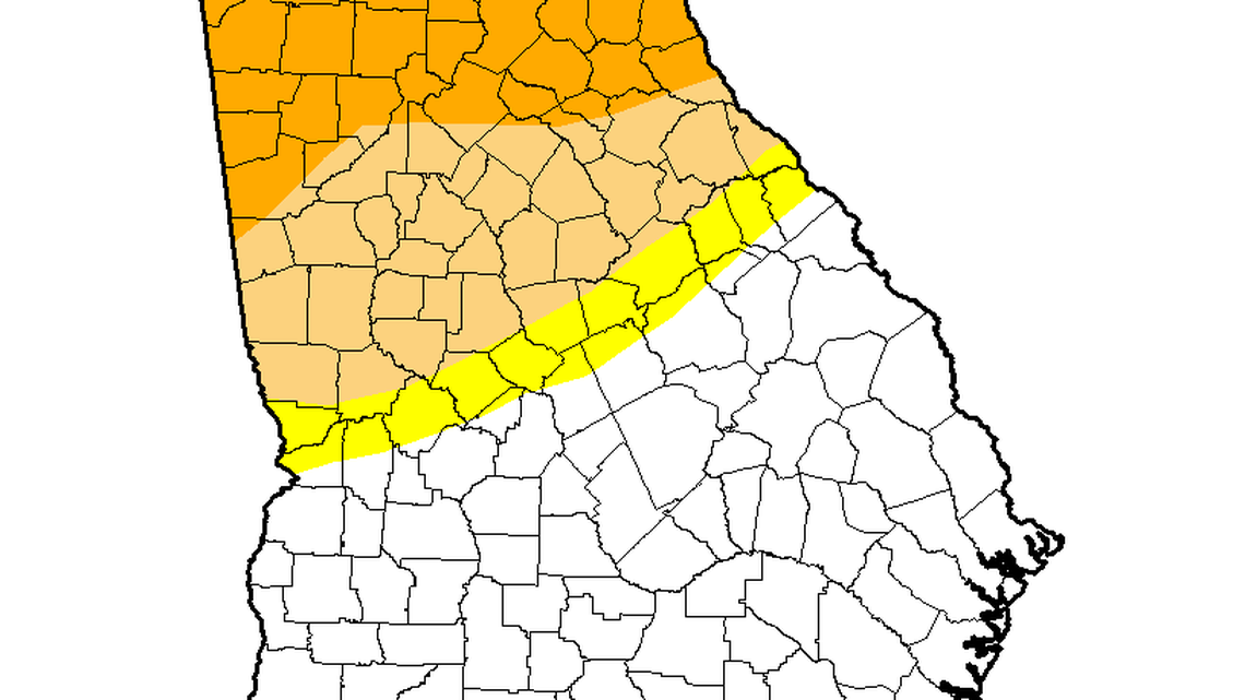 Georgia’s Drought Monitor for Jan. 31, 2017, shows more than 57 percent of the state is out of drought conditions.