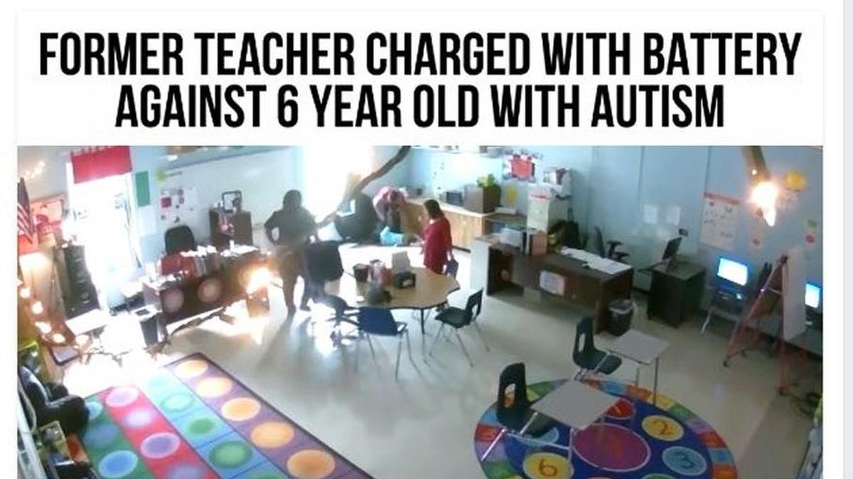 A former Bainbridge teacher under investigation after a classroom security video shows her striking a 6-year-old autisic child, various media outlets reported.