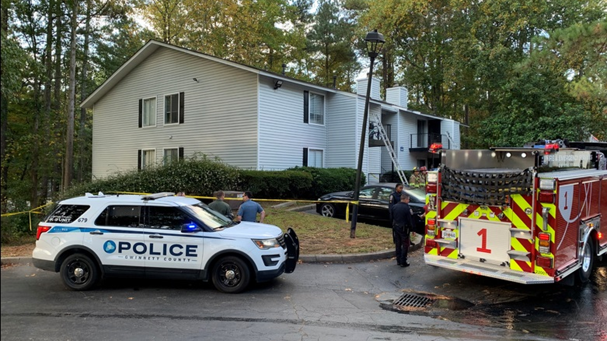 Gwinnett County, Georgia police are investigating the death of a 6-year-old found stabbed as crews responded to an apartment fire in Peachtree Corners.